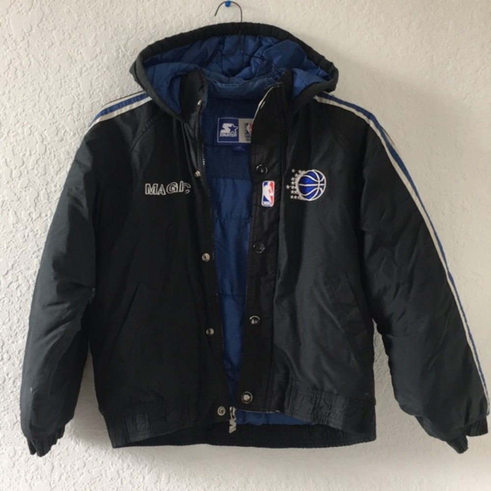 KIDS VINTAGE STARTER ORLANDO MAGIC JACKETS BOYS SIZE M